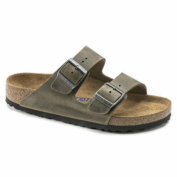 Pánské Arizona Birkenstock Soft Footbed Oiled Læder Hnědožlutý | CZ 255KOR